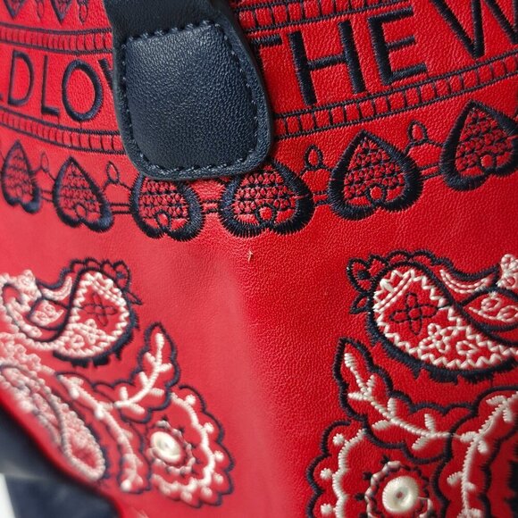 ATTRACTIVE Desigual BOHO BAG 20SAXPB9 Embroidered Romantic Whimsical - Picture 12 of 16